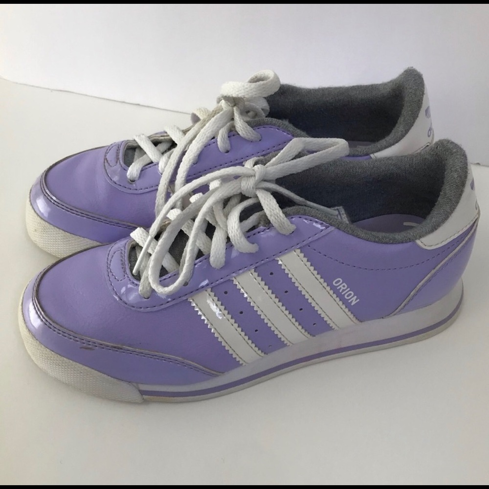 Adidas Orion purple girls youth shoes size 1